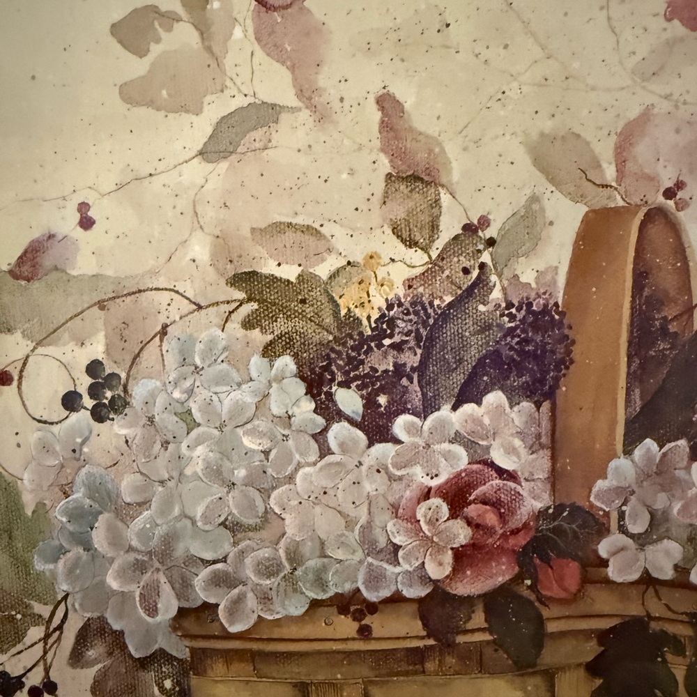 🌸 Pat Richter “Swan Song Flowers” Signed Art Print (2001) Collector’s Edition 🌸 - Picture 4 of 5